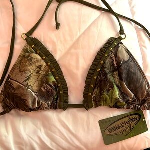 Real Tree Camo bikini top